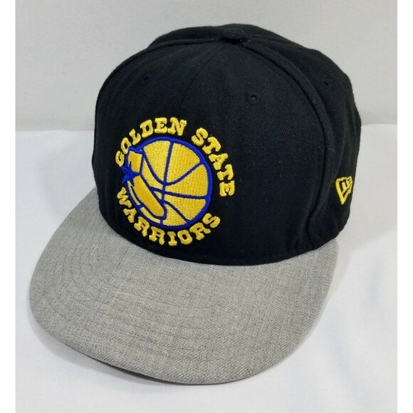 Golden State Warriors New Era 9Fifty Snapback Cap Hat Adult OSFM Black Gray Mens - Picture 1 of 13